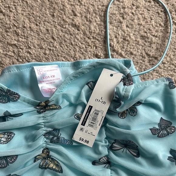 Butterfly Print Blue Camisole Top - Picture 2 of 3